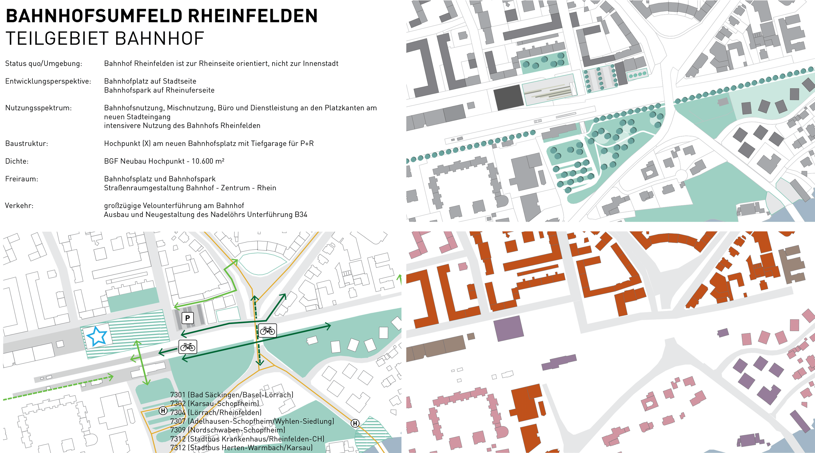Hochrhein Bahnhofsumfeld Rheinfelden